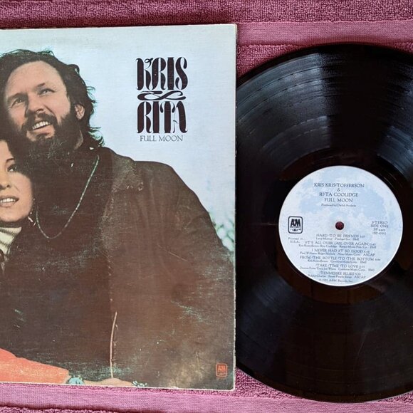 FURTHER REDUCED Vintage Vinyl LP –Kris Kristofferson & Rita Coolidge- Full Moon - Picture 3 of 8